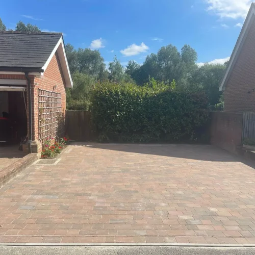 new finished block paved